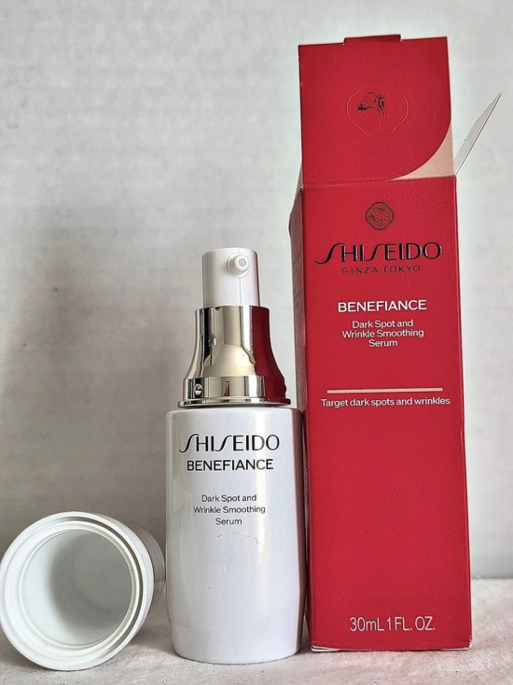 Shiseido Benefiance Dark Spot and Wrinkle Smoothing Serum & Wrinkle Smoothing